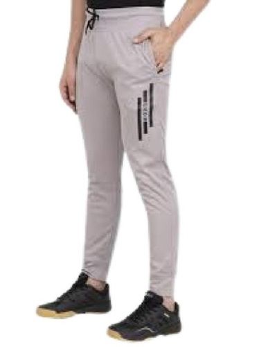 Mens Grey Printed Regular Fit Track Pant Age Group: Adults