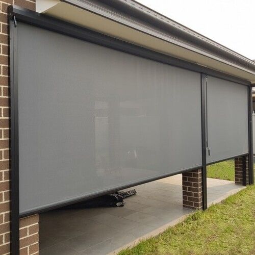 Plain Pattern Rectangular Awning Blinds