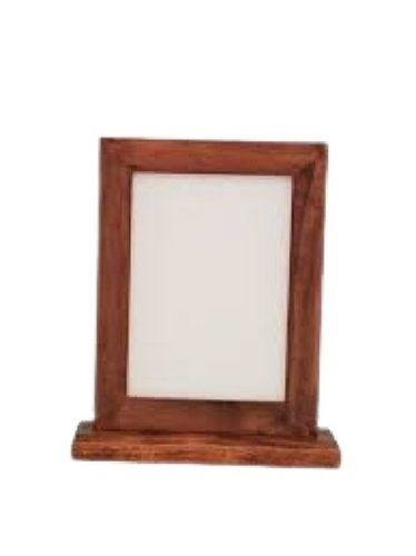 Coated Rectangle Shape Brown Wooden Photo Frame