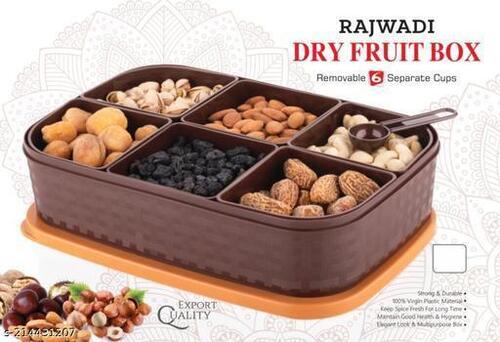 Brown Strong And Durable Rajwadi Dry Fruit Box