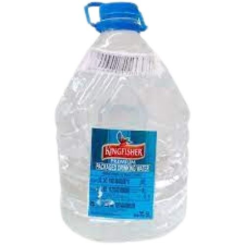 100% Pure Hygienically Packed Kingfisher Mineral Water, Pack Size 5 Liter