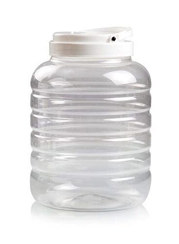 120 Grams 5 Liter Capacity Rigid Glossy Transparent Plastic Pet Jar