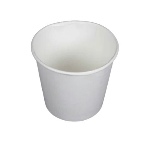 White 150Ml Heat And Cold Resistance Plain Round Disposable Paper Glass