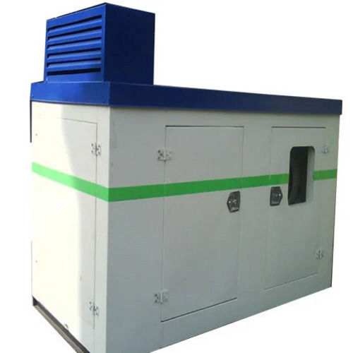 White And Blue 300 Kw Power Color Coated Mild Steel Sound Proof Enclosure