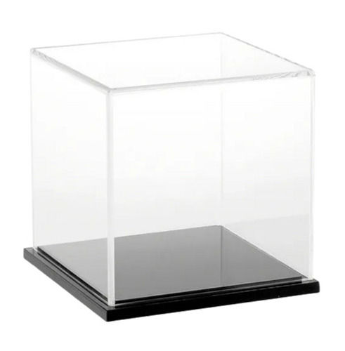 Transparent 5 Mm Thick Square Glossy Finish Acrylic Display Box