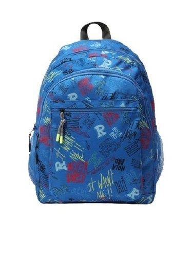 Comfortable And Printed 43X35X23 Cm Zipper School Bag Capacity: 2 Kg/Day