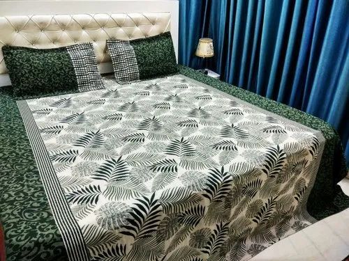 Washable Designer Cotton Bed Cover For Home And Hotels