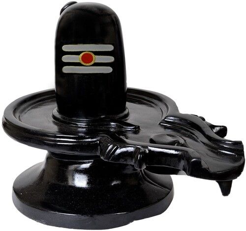 Glossy Finish Black Marble Shivling