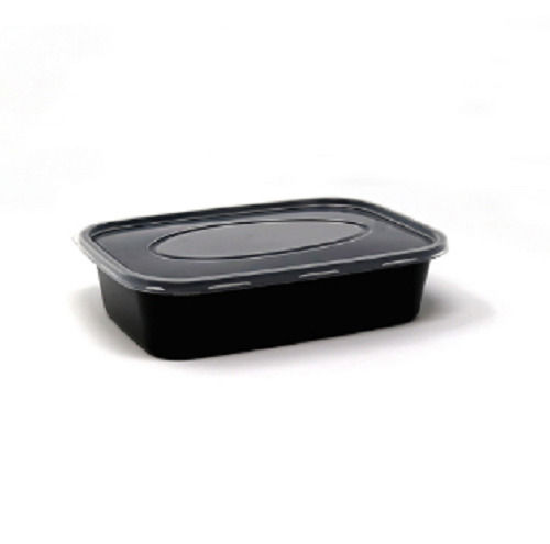 Lightweight 1000 Milliliters Rectangular Shape Plastic Container