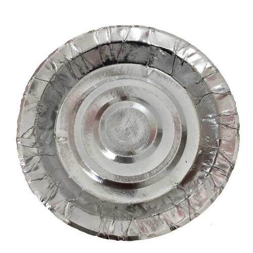 Silver Foil Paper Plate