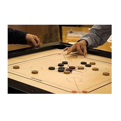 Wooden Carrom Board - Square Shape, Light Weight Material Including Wood and Other | Designed for All, Timely Delivery