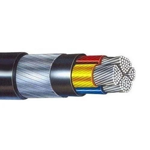 4 Core Polyvinyl Chloride Jacket Aluminum Electric Power Cable