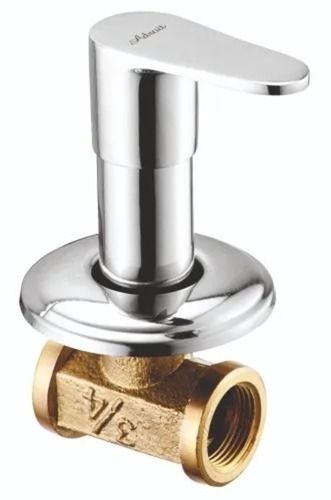 55 Psi Pressure 20 Mm Port Stainless Steel And Brass Concealed Stop Cock