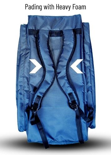 Adjustable Strap Blue Player Cricket Kit Duffle Bag