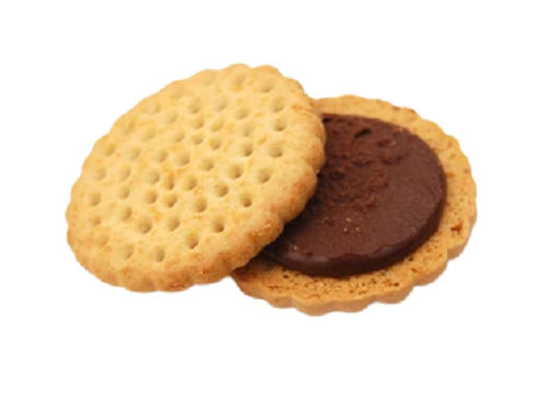 Gluten Free Rich Crispy And Tasty Round Chocolate Cream Biscuit Fat Content (%): 1.8 Percentage ( % )