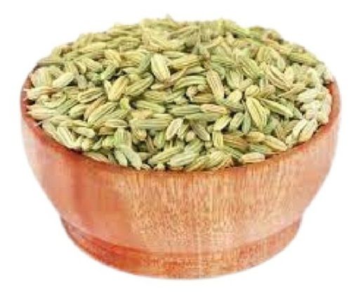 Green Oblong Ovals Shape A Grade Spicy Dried Fennel Seed Shelf Life: 12 Months