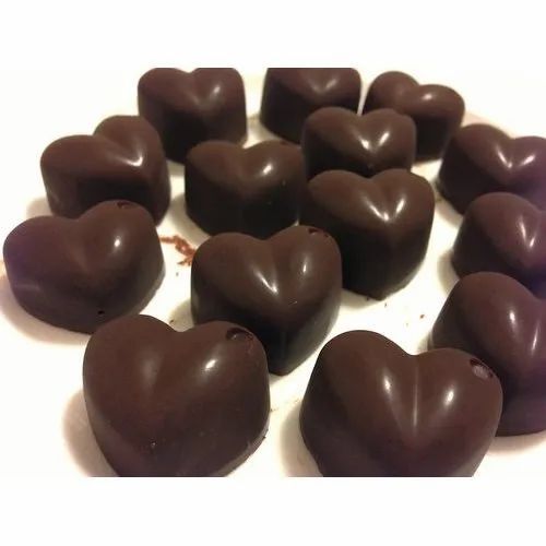 Healthy And Nutritious Sweet Taste Solid Heart Shape Chocolate