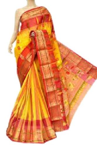 Summer Lightweight And Comfortable Casual Wear Printed Cotton Saree For Ladies 