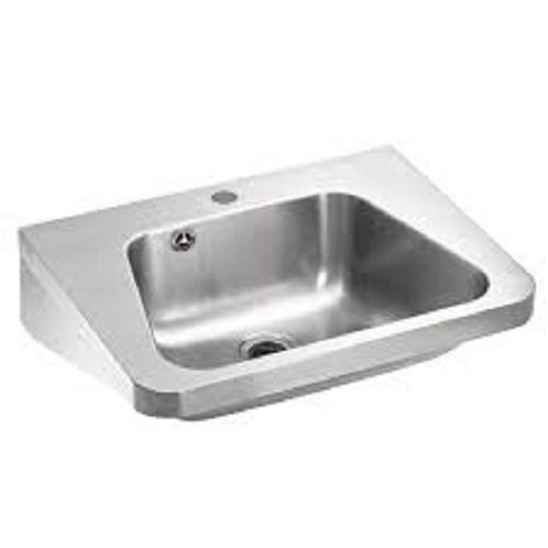 Silver 550 X 350 X 125 Mm Stainless Steel Wash Basin