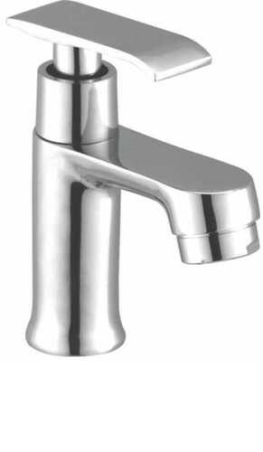 Silver Deck Mounted Leak Resistant Stainless Steel Water Tap For Bathroom Fittings