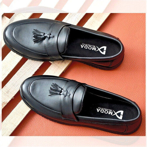 Black Dx Moda Party Wear Semi Formal Loafers For Men