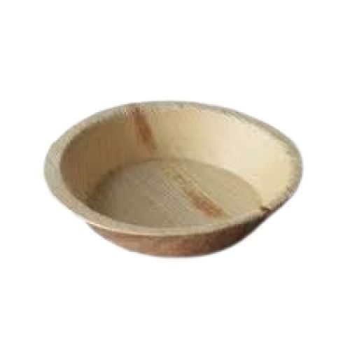 Brown Eco Friendly And Disposable 4 Inches Plain Areca Leaf Bowl