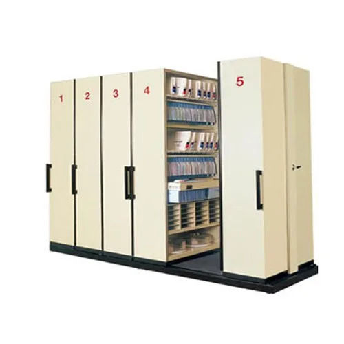 Fire Resistant Mobile Compactor Storage System - Powder Coated Metal, Standard or Customize Size | File Storage for Commercial and Industrial Use, ISO Certified