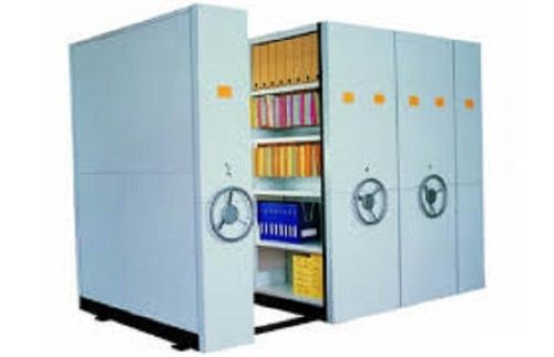 Fire Resistant Mobile Compactor Storage System - Powder Coated Mild Steel, Standard or Customized Size, Rectangular Shape, Versatile Usage for Offices, Schools, and Libraries