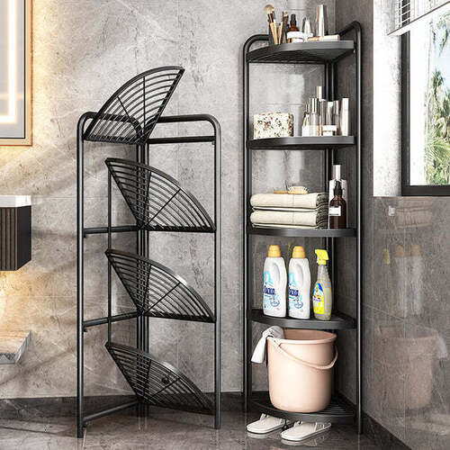 Floor Mounted Glossy Finish Corrosion Resistant Stainless Steel Kitchen Rack
