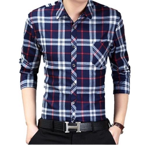 Mens Checked Full Sleeve Casual Wear Cotton Shirt Age Group: Above 18