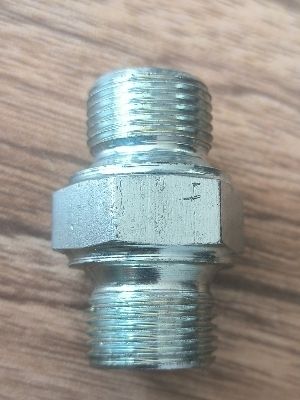 Mild Steel Threaded Hydraulic Adaptor For Hydraulic Hose Pipe Fitting