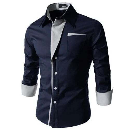 Plain And Washable Full Sleeves Stylish Shirt For Mens Age Group: 18+