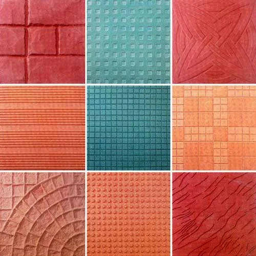 Square Shape Concrete Paver Tiles For Outdoor Flooring Use