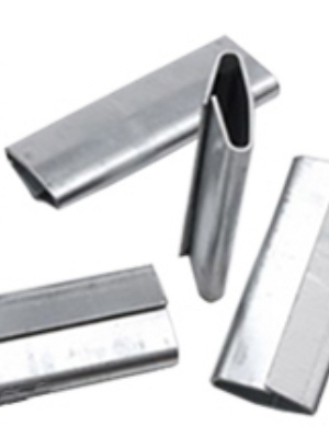 0.8*25*56mm Steel Strapping Seals for Packing Use - Carbon Steel, Silver Finish | Customized Shape, Unpainted, Secure Closure for Transport