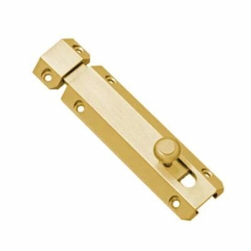 Golden 2.3 Mm Thick Corrosion Resistance Polished Finish Brass Door Fastener