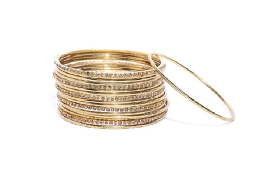 2.8 Inches 120 Gram Anti Allergy Polished Bronze Artificial Bangles For Ladies  Gender: Women