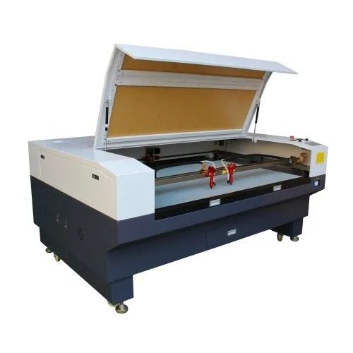 White 20 M/M Cutting Speed 100 Watt Semi Automatic Acrylic Laser Cutting Machine