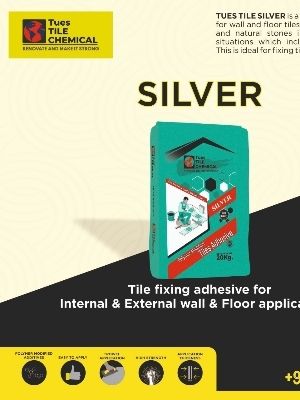 50 Kilogram Pack Tile Fixing Adhesive Powder For Internal and External Wall and Floor Application