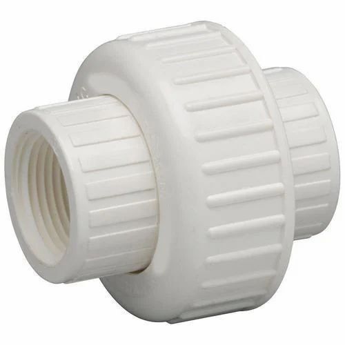 White 6Mm Thick Socket Joint Connection Upvc Union