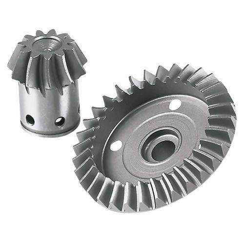 Silver Helical Tooth Forging Stainless Steel Bevel Gear For Industrial Use