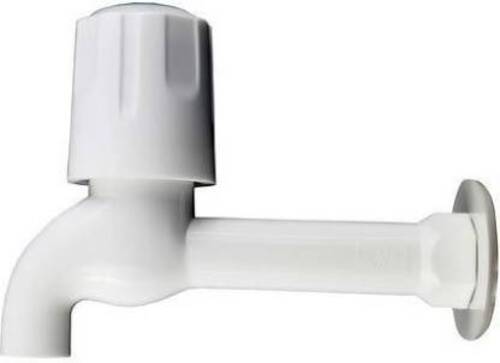 Round Wall Mounted Pvc Plastic Bathroom Tap