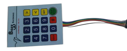 Multicolor &#8206;20.32 X 15.87 X 5 Cm 5.4 Amperes Pcb-Based Membrane Keypad For Electronic Machine