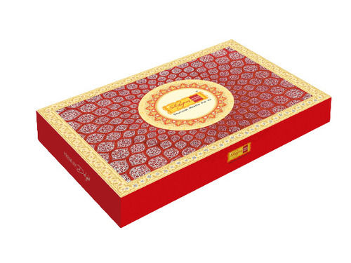 Red 20X8X3 Inches Glossy Laminated Offset Printed Designer Sweet Box