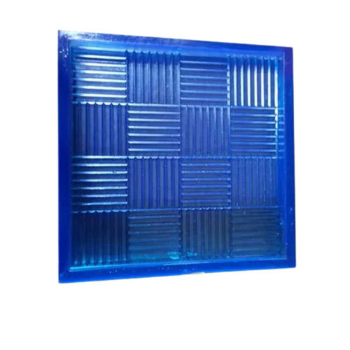 Blue 4 Mm Thick Matt Finish Square Pvc Paver Mould For Industrial Use