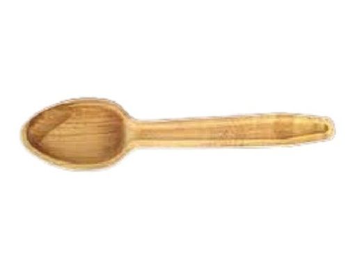 5 Inch Light Brown Areca Leaf Spoon (30 Piece In Packs) Application: Event And Party Supplies