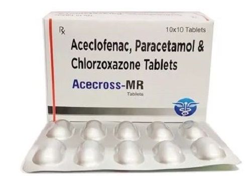 Aceclofenac Paracetamol Chlorzoxazone Tablet, Pack Of 10X10 Strips Age Group: Adult