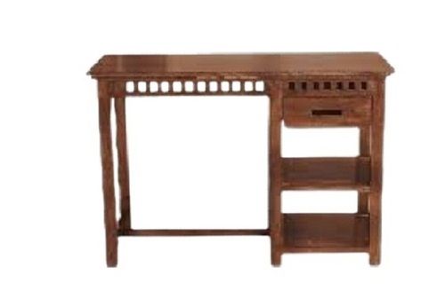 Wooden Study Table - 48 x 30 Inches | Eco-Friendly, Indian Style, Attractive Brown Finish, Space-Optimizing Design, Easy to Clean