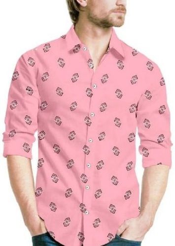 Regular Fit Printed Spread Collar Casual Wear Shirt For Men