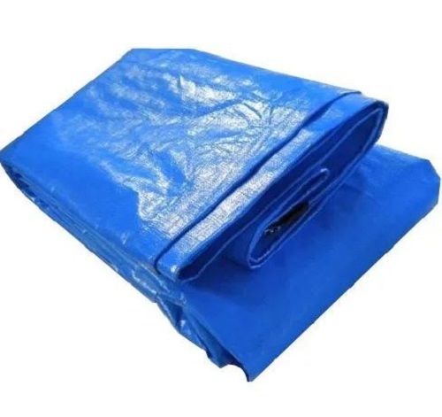 Blue Single Layer Plain Hdpe Laminated Tarpaulin 