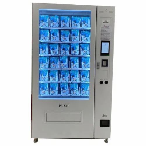 Three Phase Powder Coated Floor Top Automatic Face Mask Vending Machine